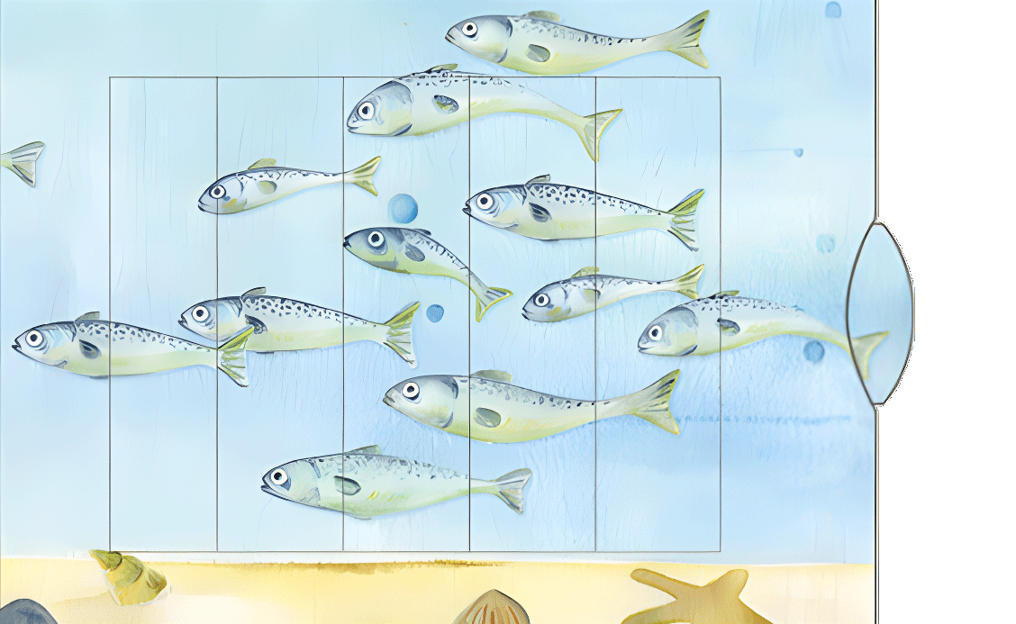 Lebende Karte "Fischdose"
