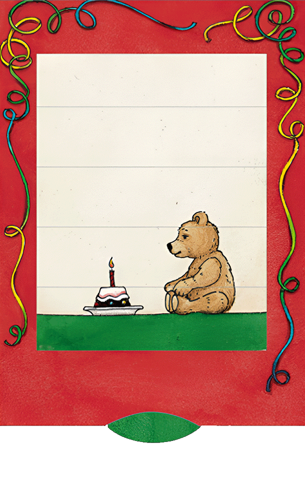 Lebende Karte "Geburtstagsbär"