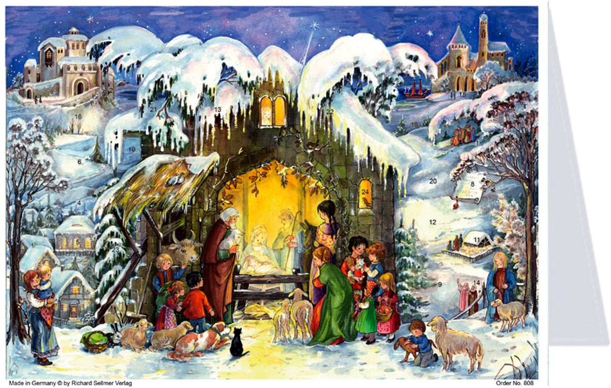 Postkarten-Adventskalender „Jesus ist geboren“