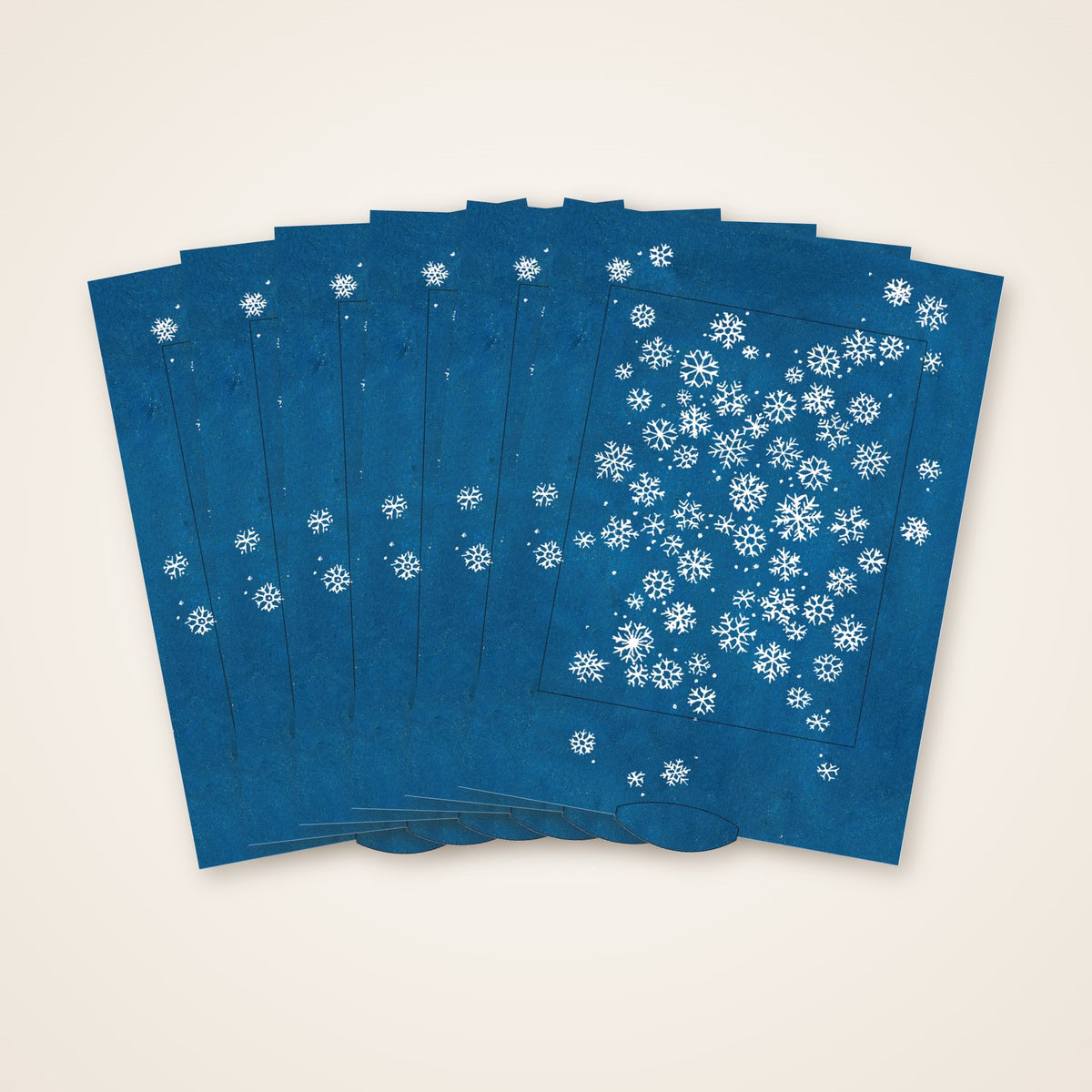 6er-Pack Lebende Karte Schneeflocke