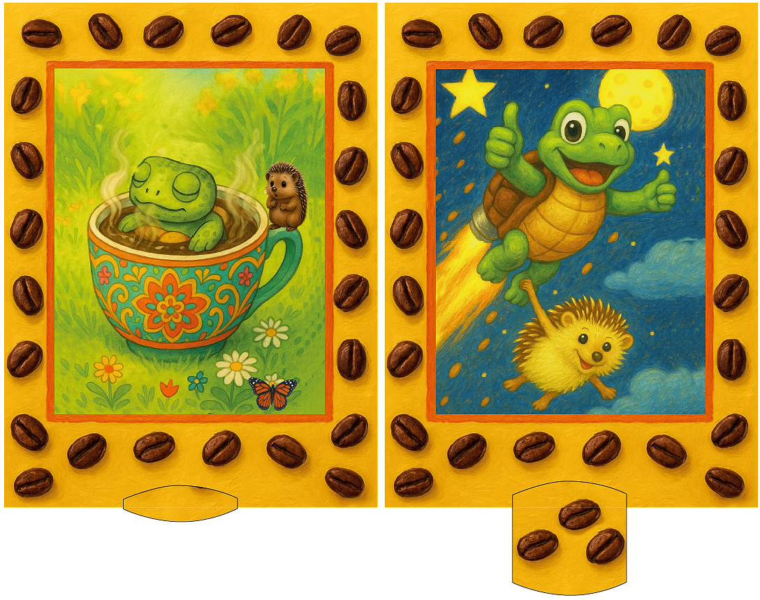 Lebende Karte "Kaffee"