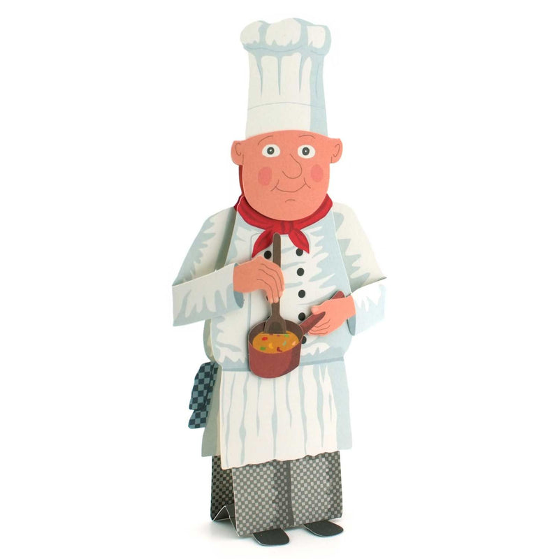 Carte type 3D "chef"