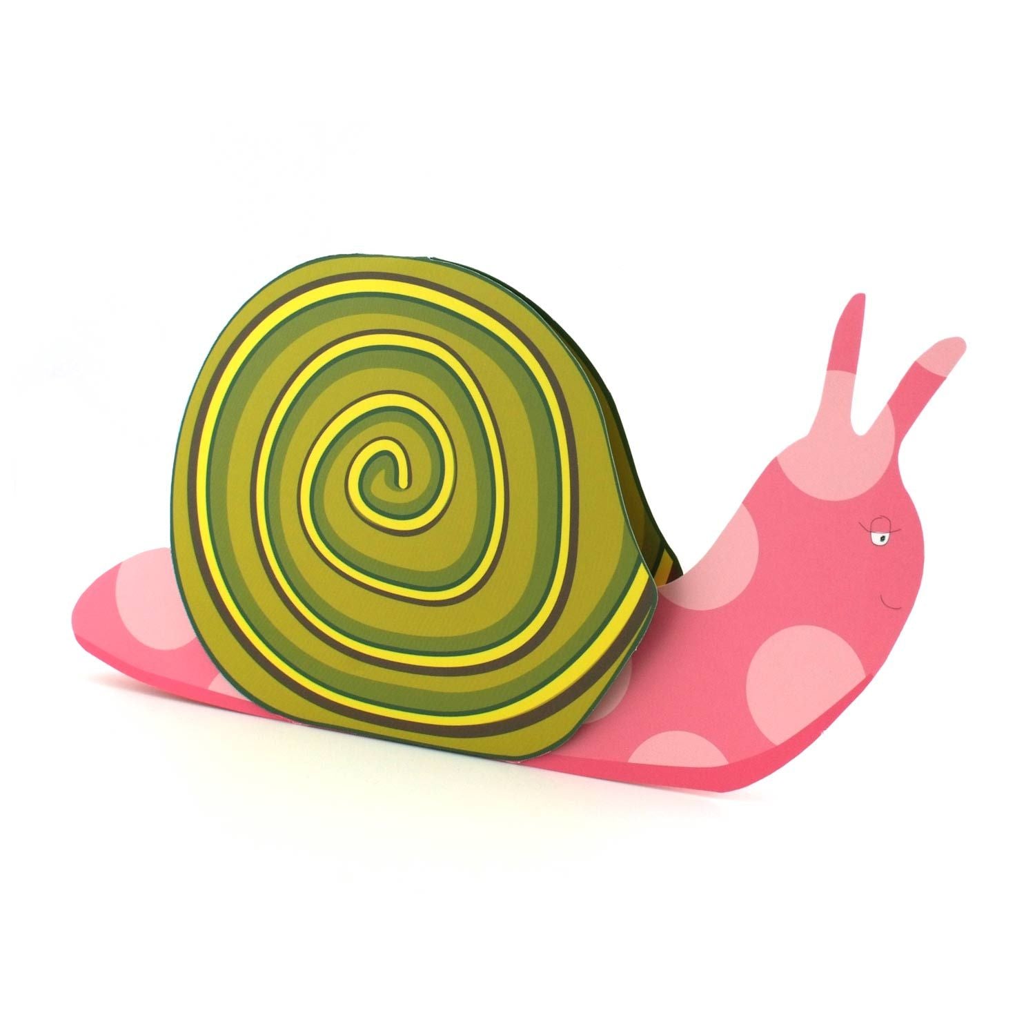 3D Tierfaltkarte "Schnecke"