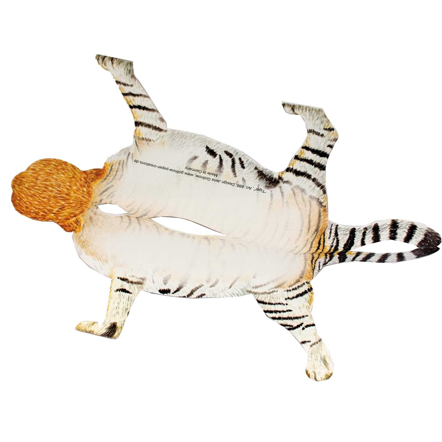 Carte pliante animal 3D "Tigre"