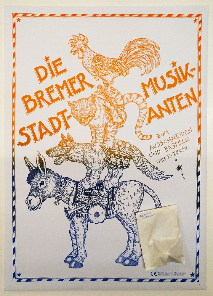 Handicraft sheet Bremen Town Musicians